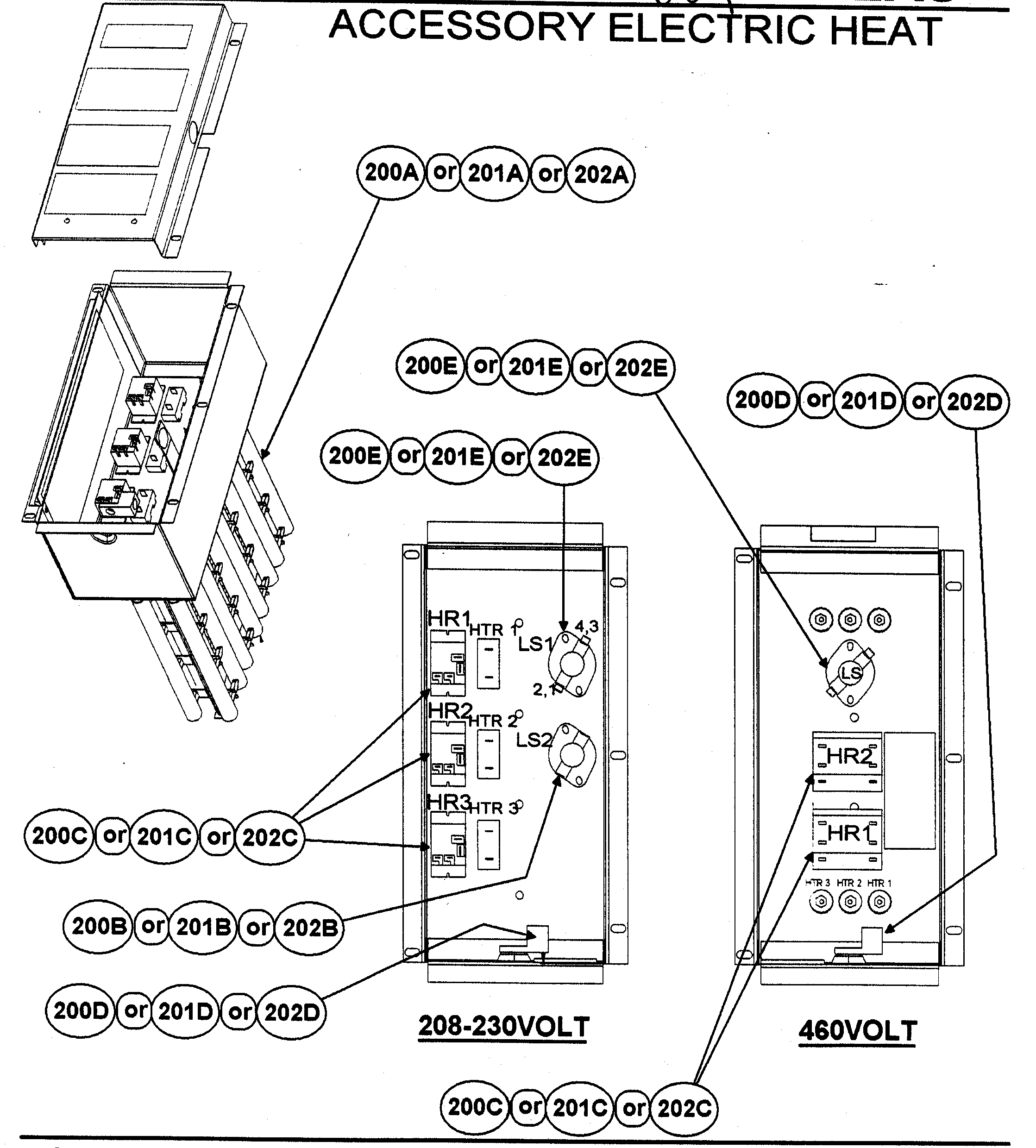 Accessory electric heat