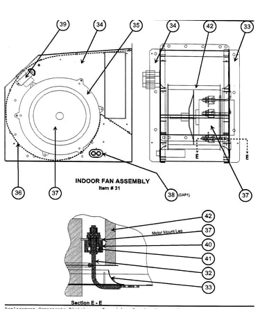 Indoor fan assy