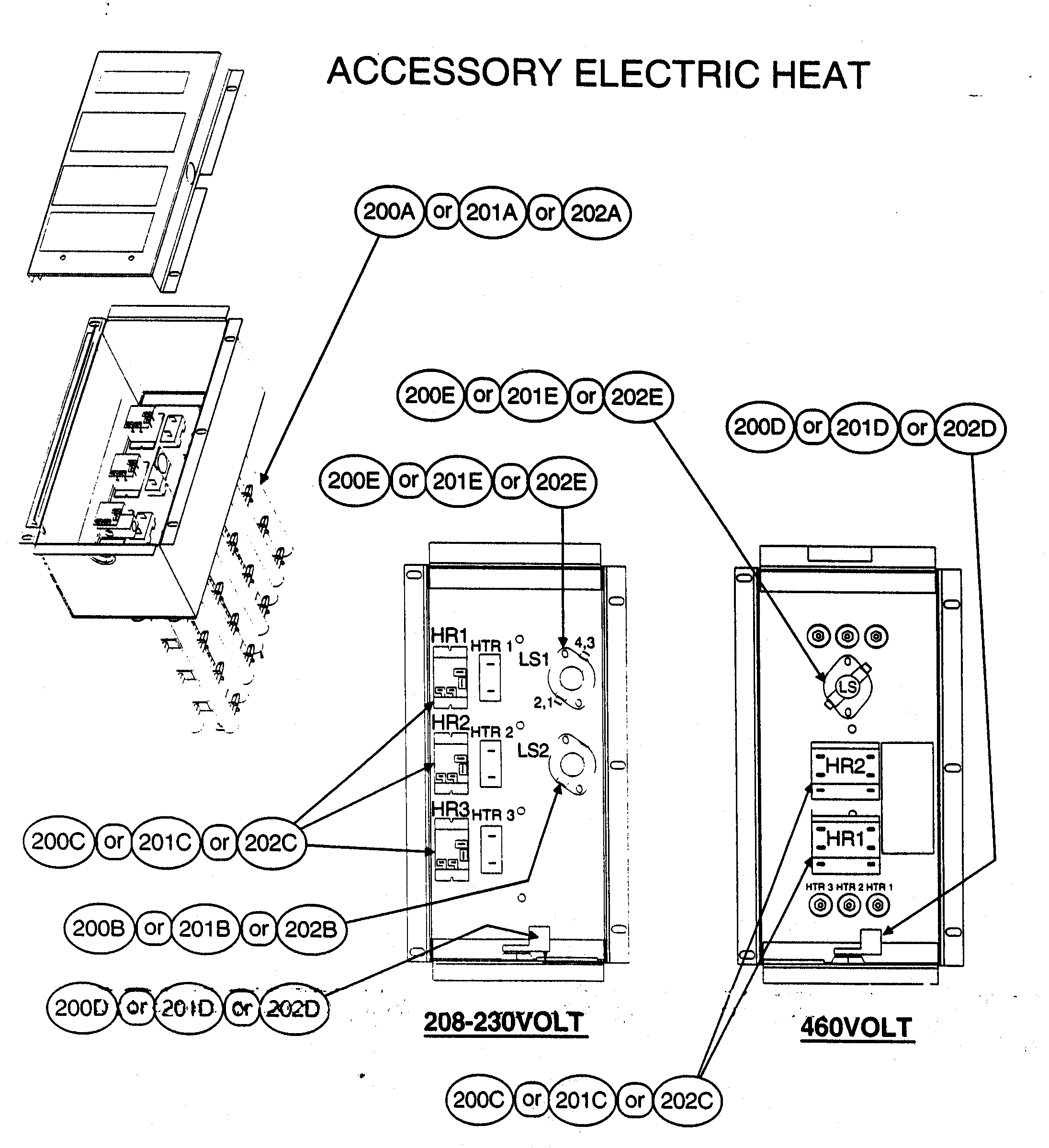 Accessory electric heat