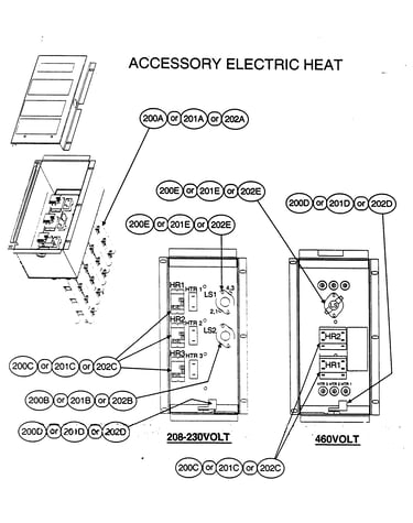 Accessory electric heat