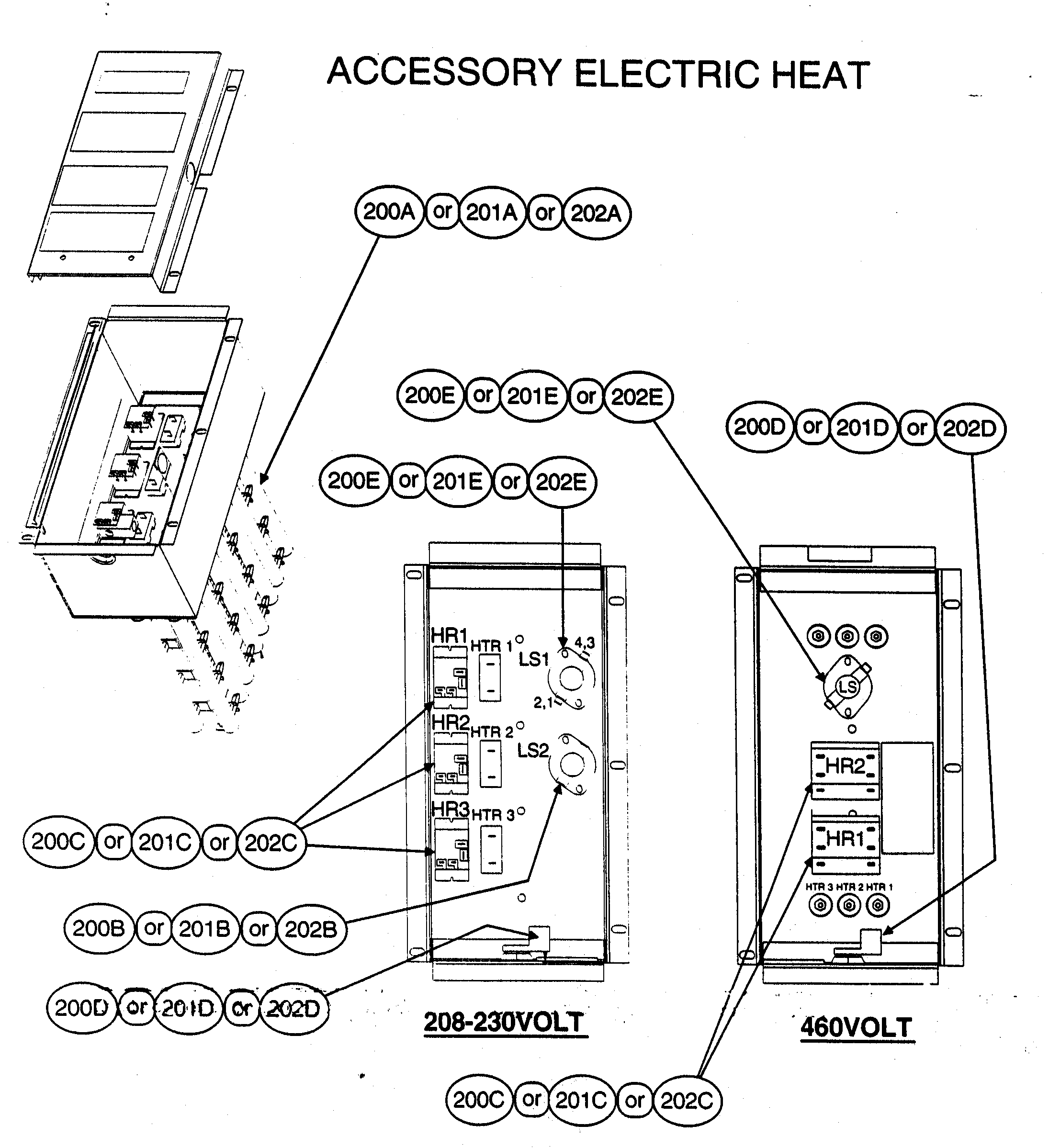 Accessory electric heat