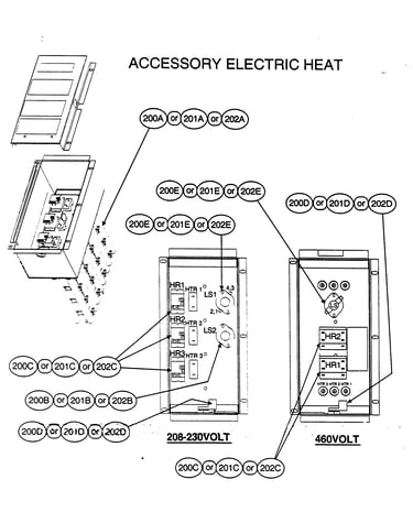 Accessory electric heat