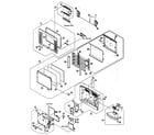Sharp LC-15SH4U cabinet parts diagram
