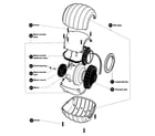 Dyson DC15 BALL motor bucket/ball diagram