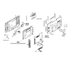 Sylvania 6615LFP cabinet parts diagram