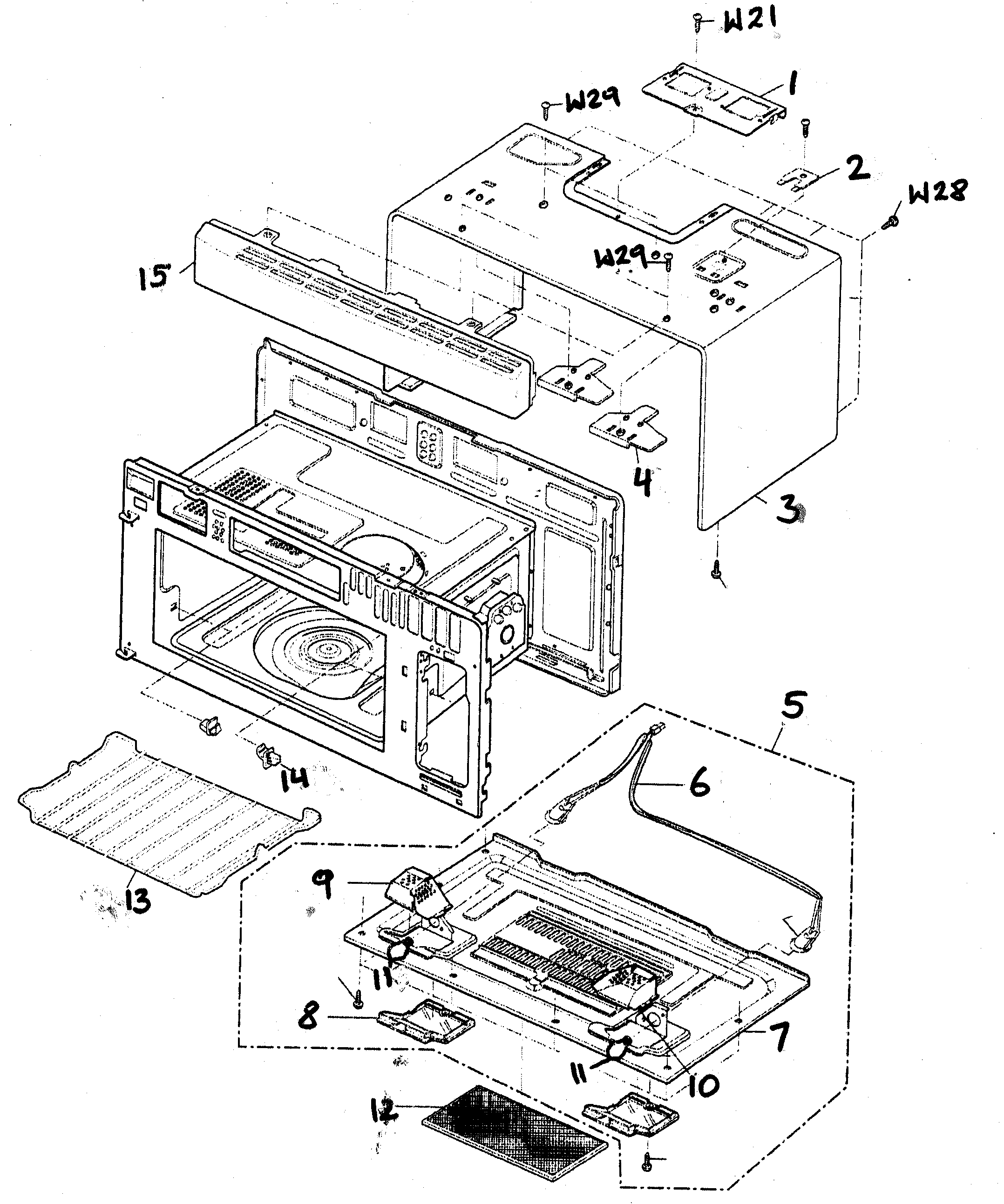 Oven cavity parts