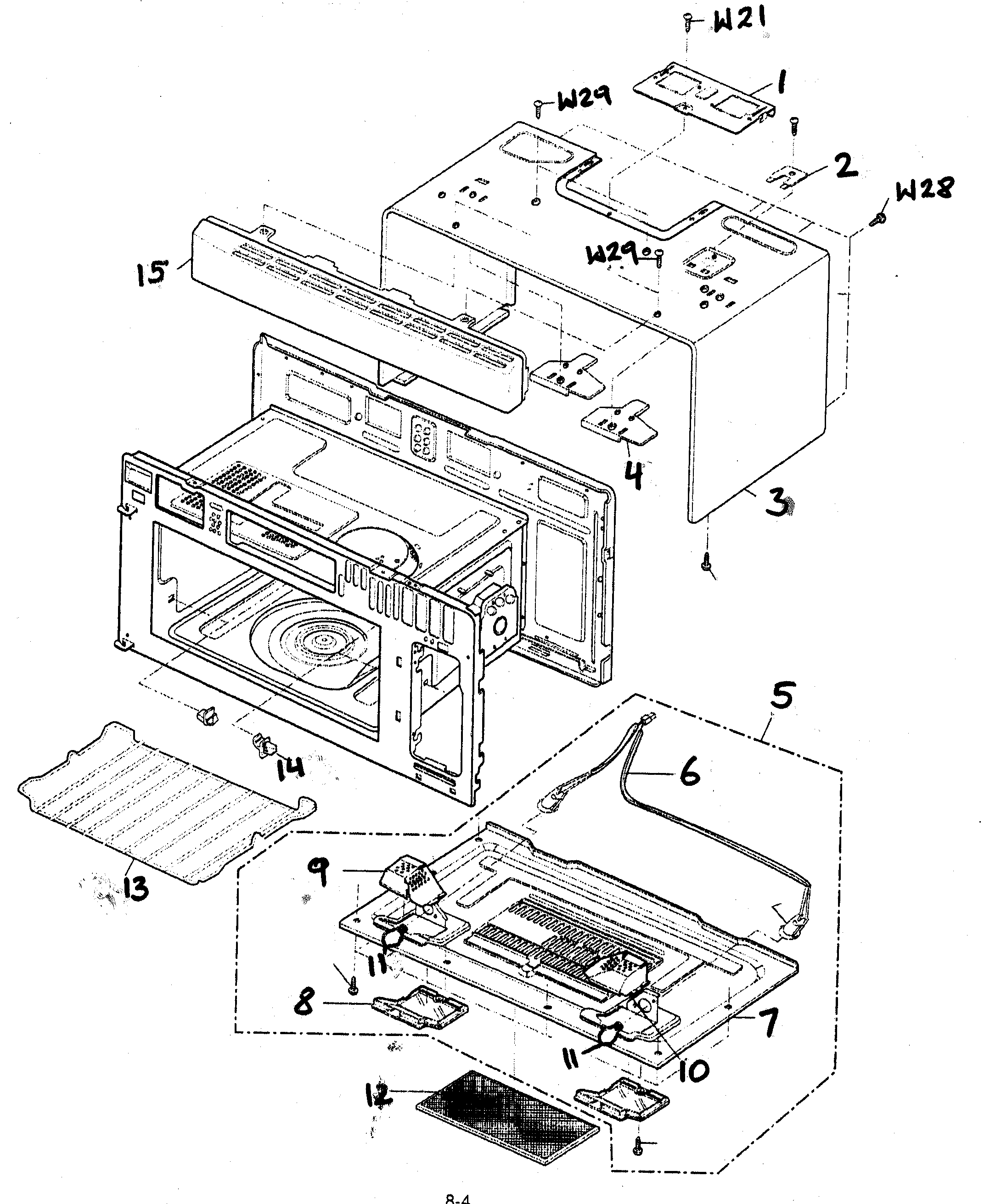Oven cavity parts