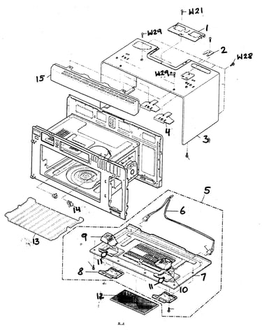 Oven cavity parts