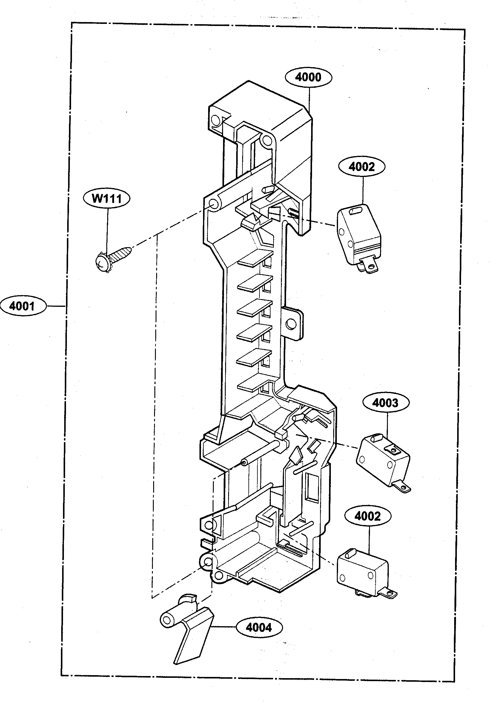 Latch board parts