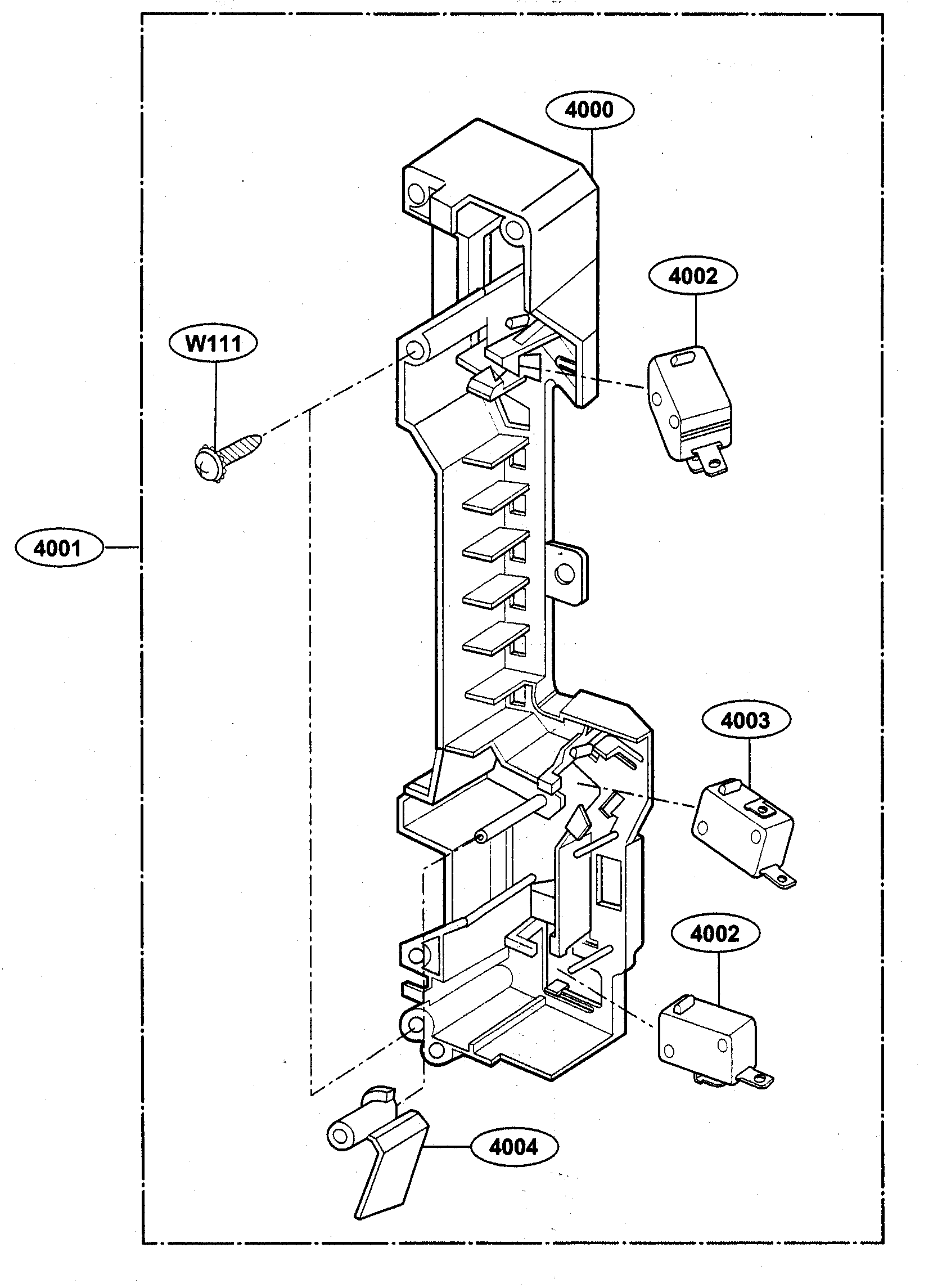 Latch board parts