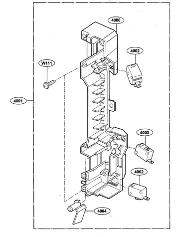 Latch board parts