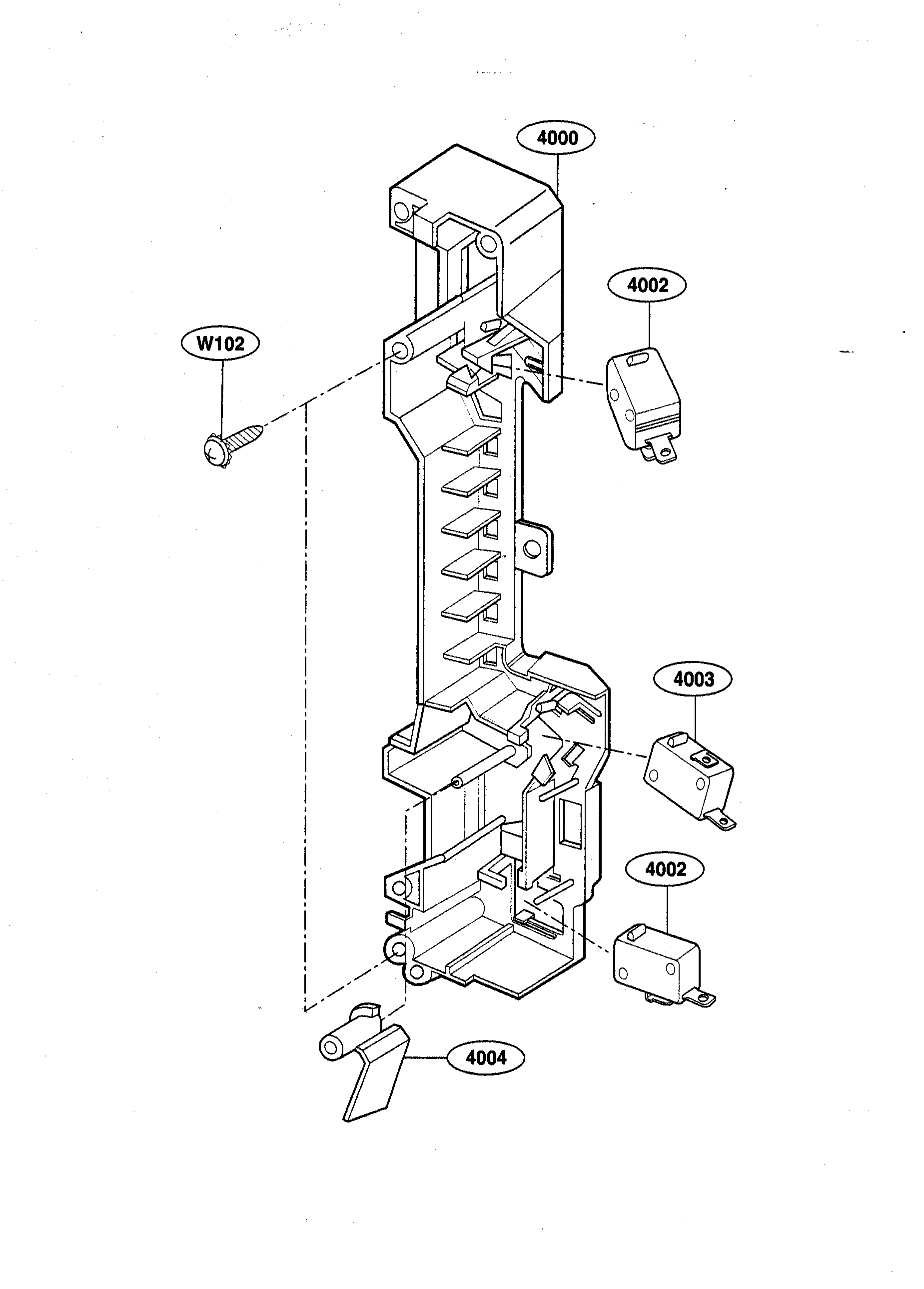 Latch board parts