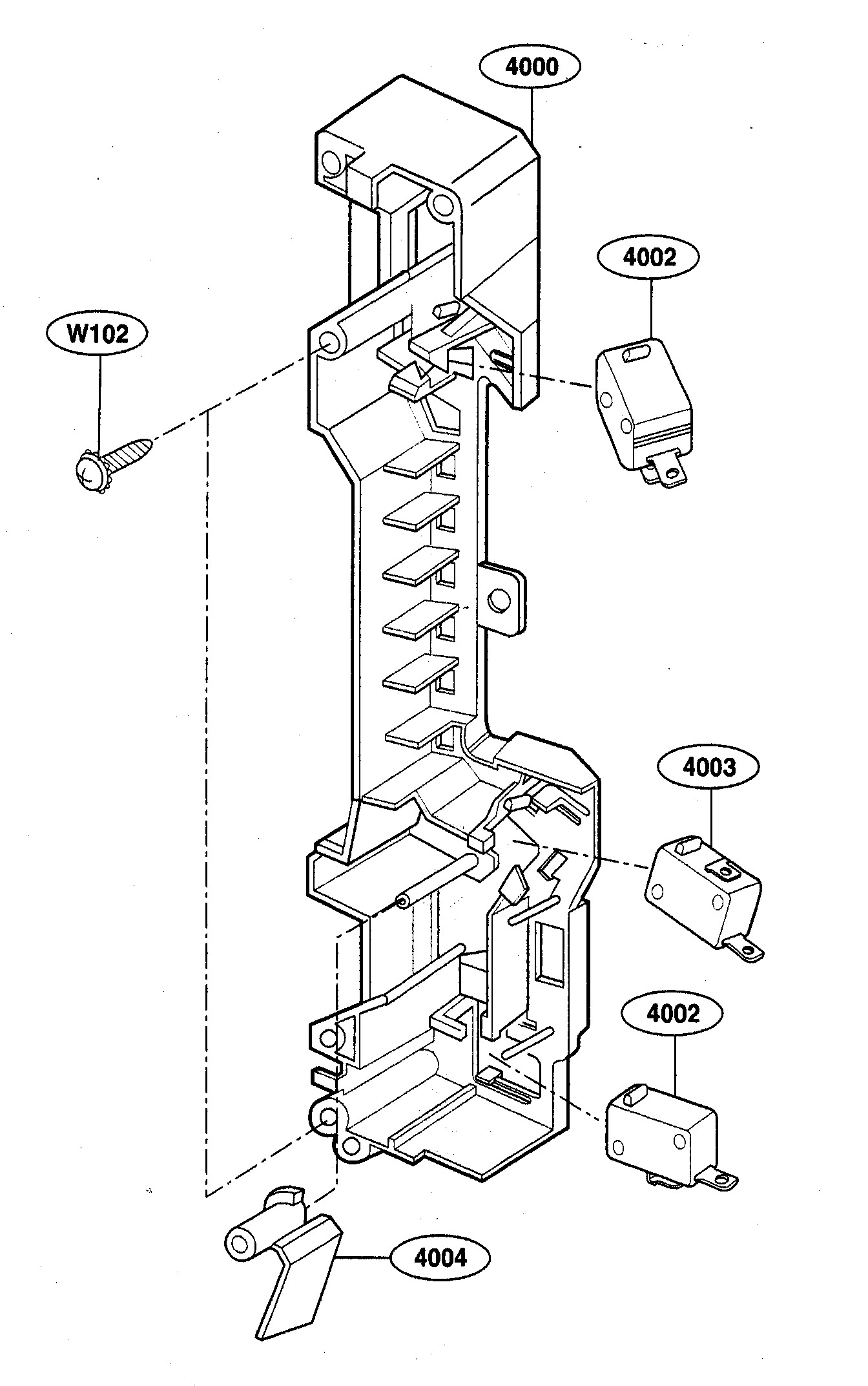 Latch board parts