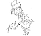 LG 50PX4DR cabinet parts diagram