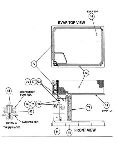 Evap.top view