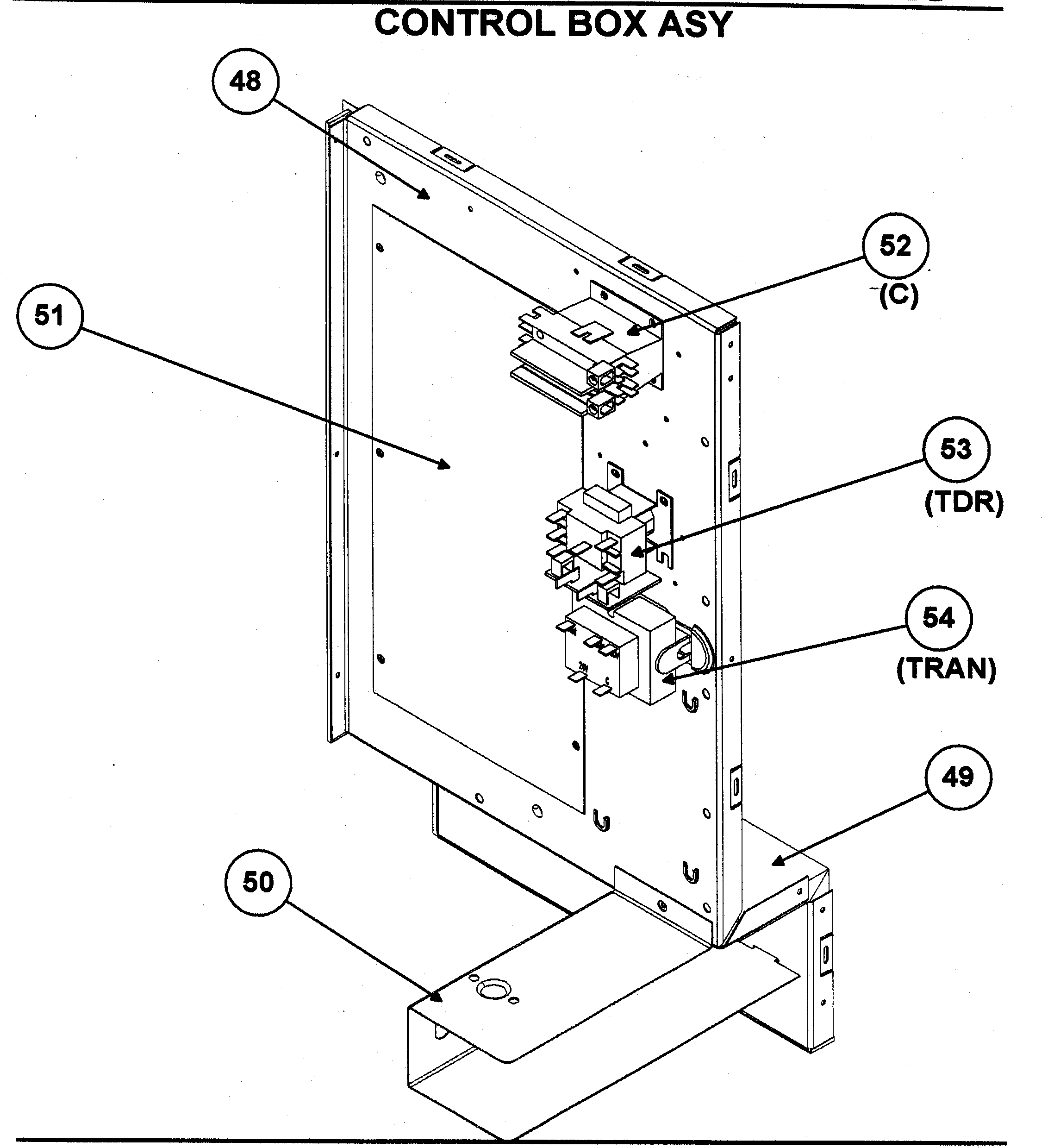 Control box assy