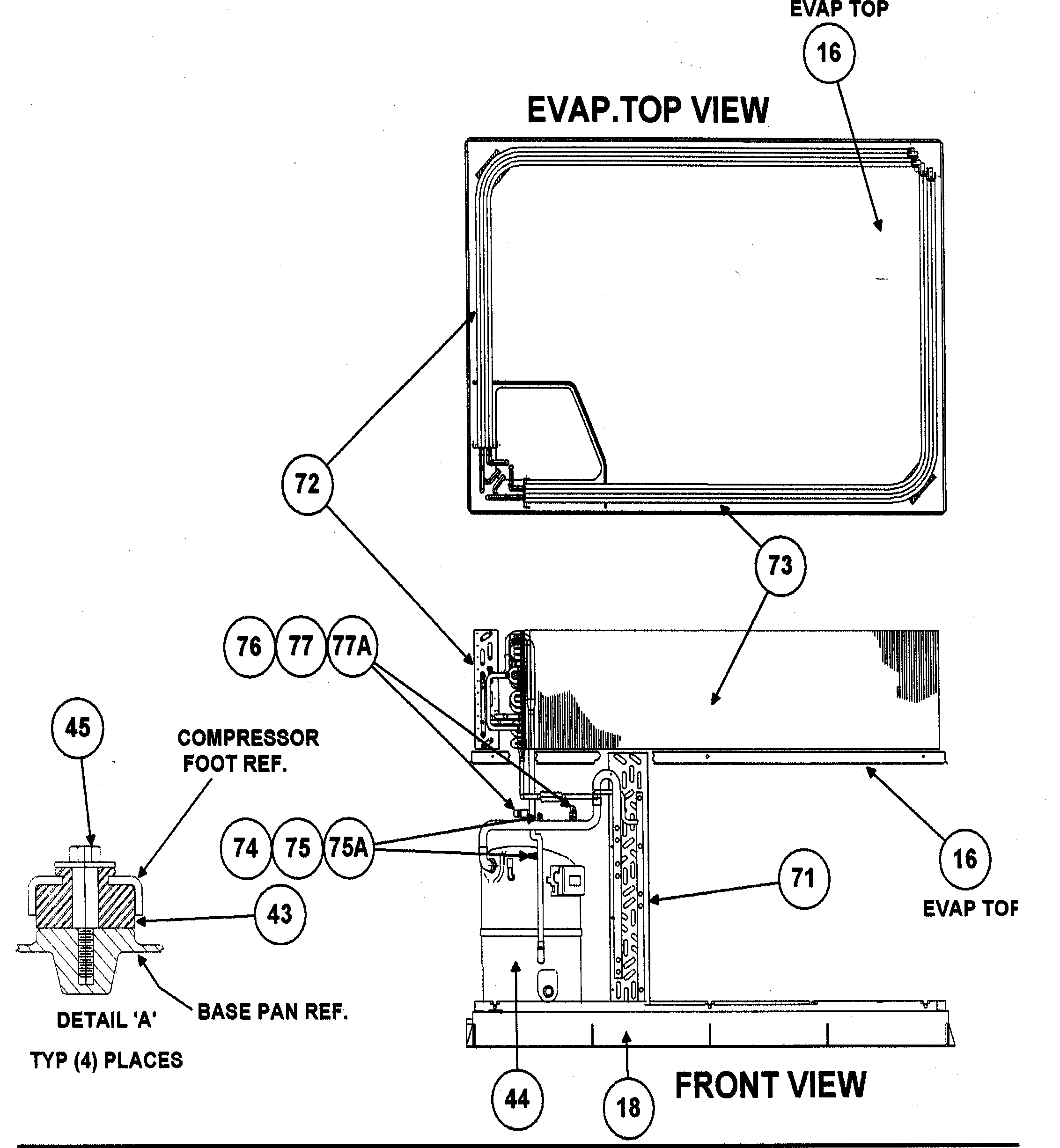 Evap.top view