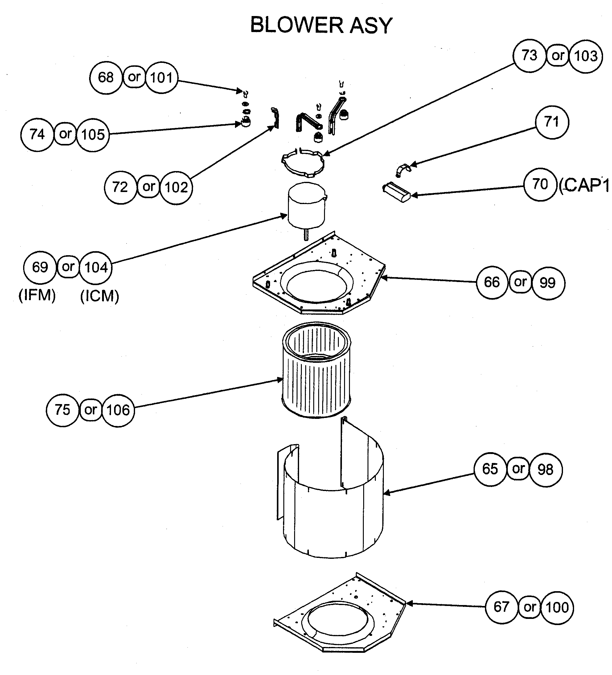 Blower assy