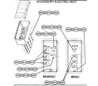 Carrier 50GL024300 accessory electric heat diagram
