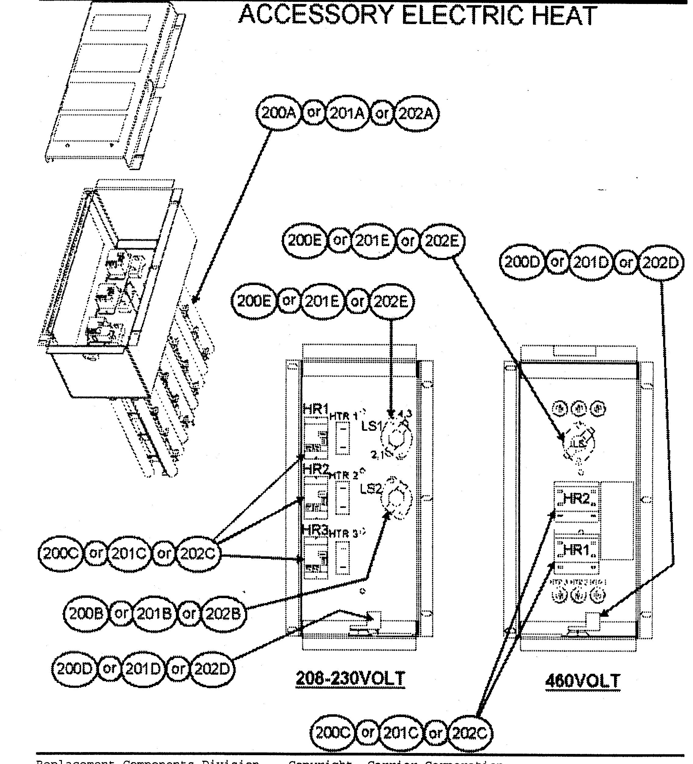 Accessory electric heat