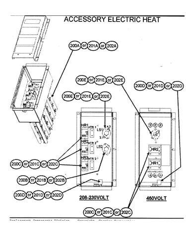 Accessory electric heat