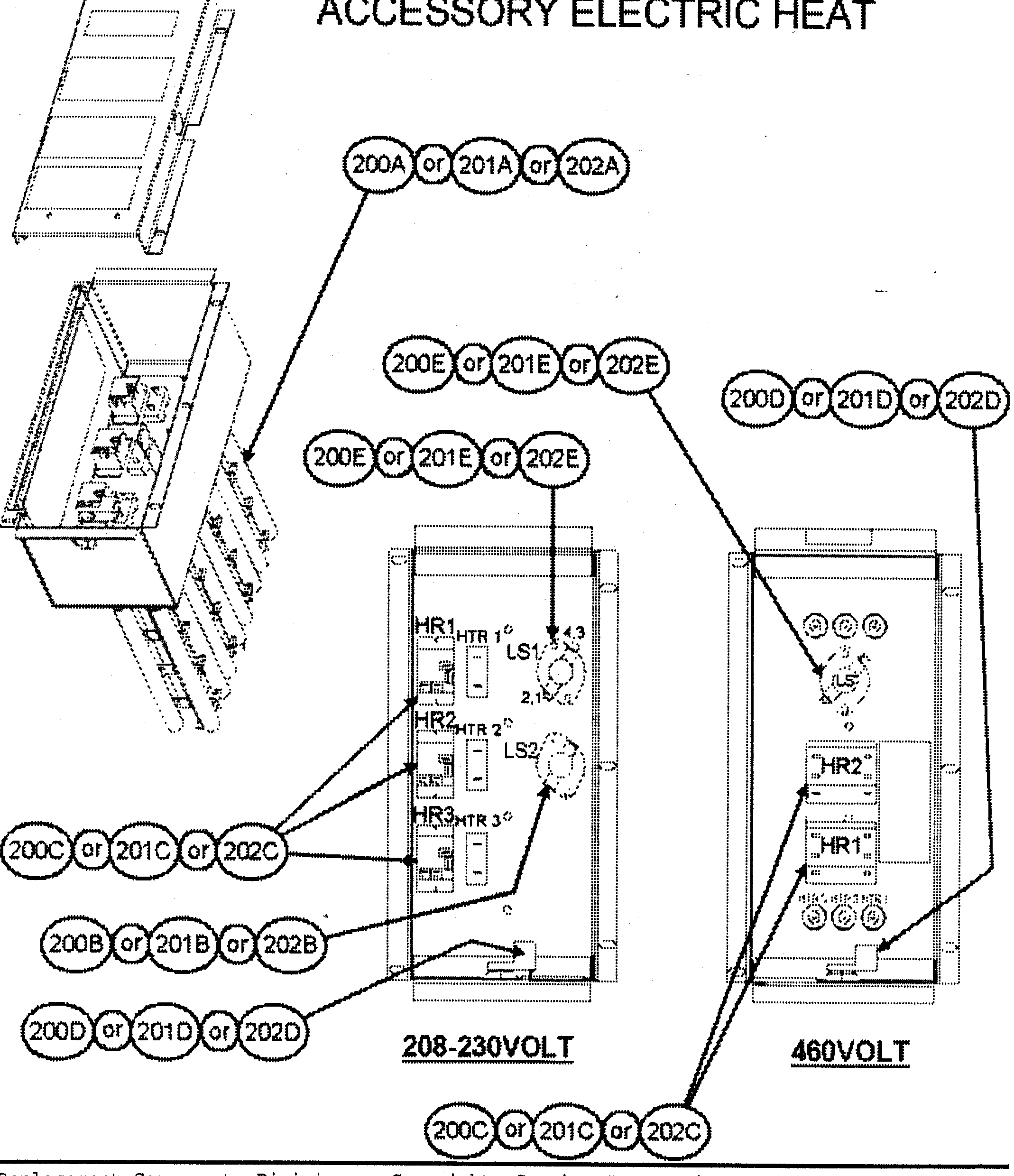 Accessory electric heat