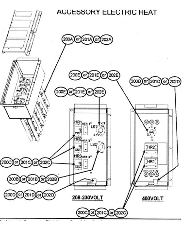 Accessory electric heat