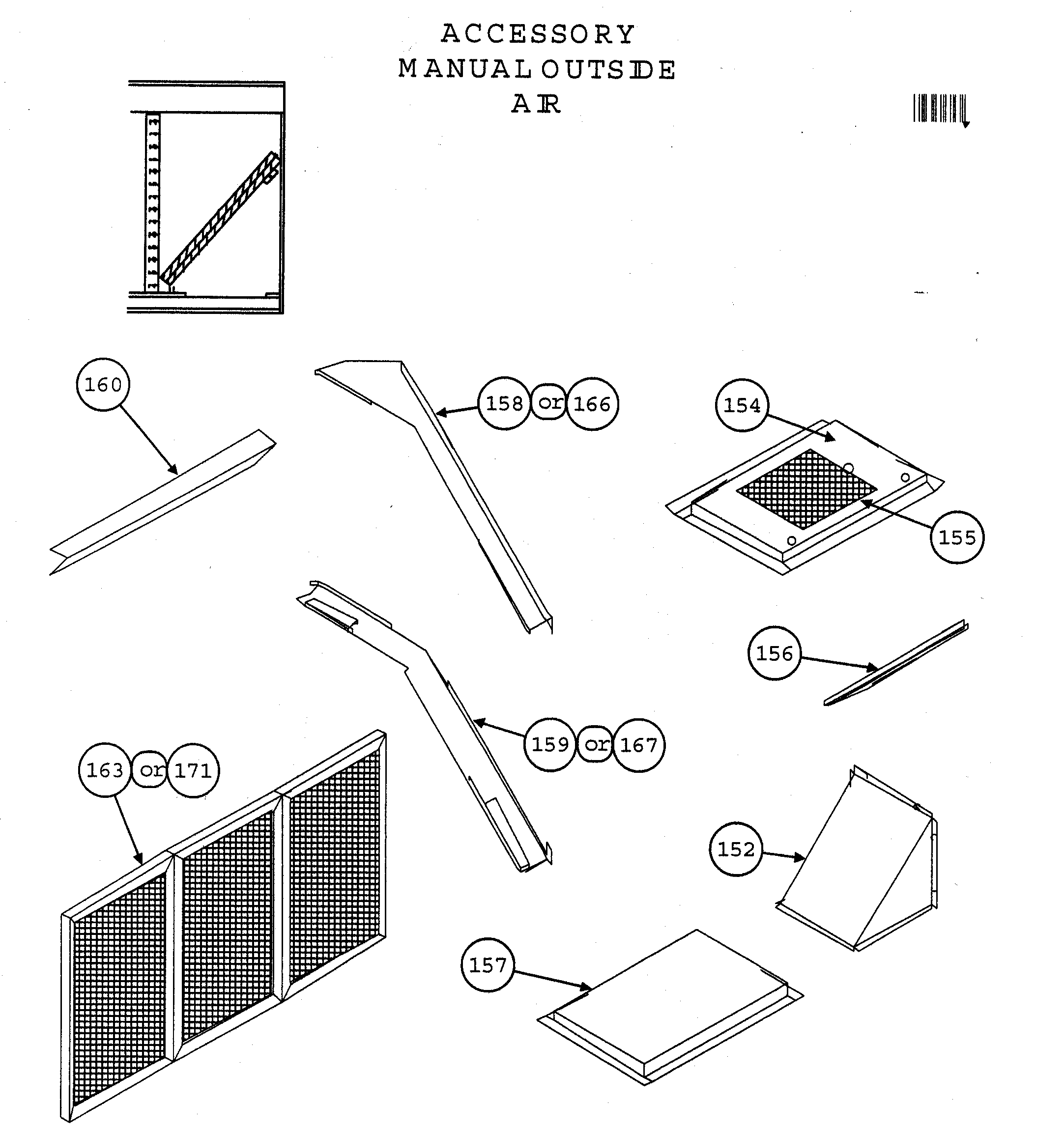 Accessory manual outside air