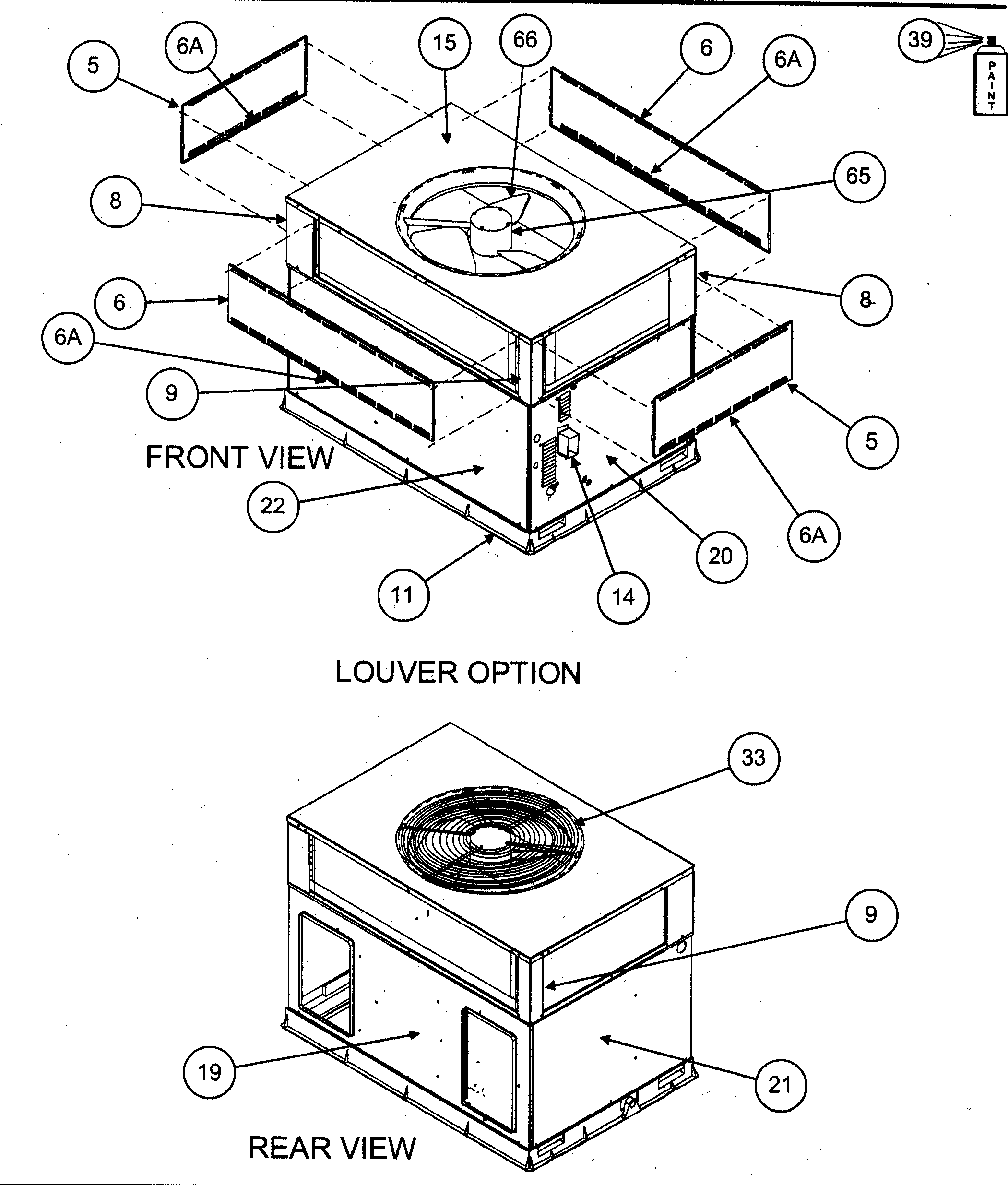 FRONT VIEW/REAR VIEW