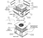 Carrier 48XP048115300 front view/rear view diagram