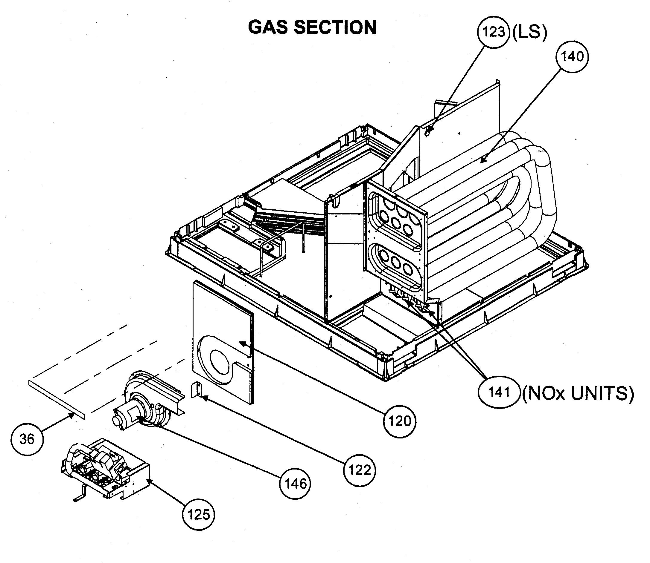 Gas section