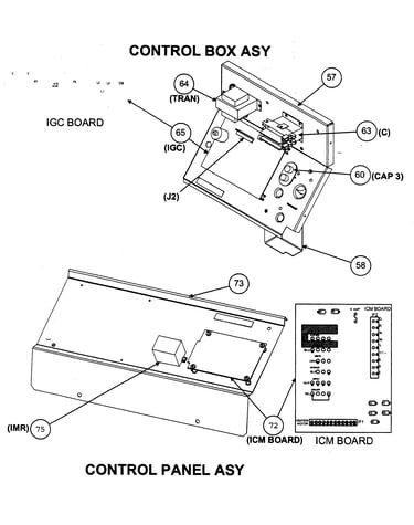 Control box assy/control panel assy