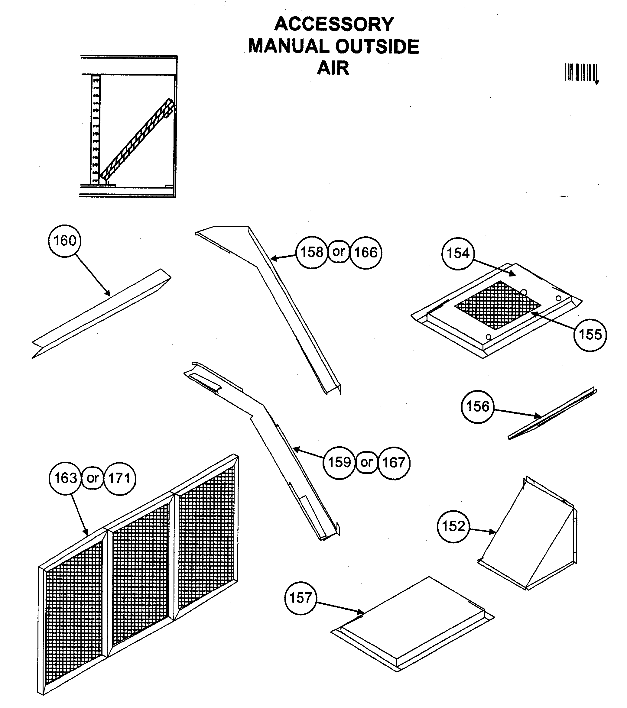 Accessory manual outside air