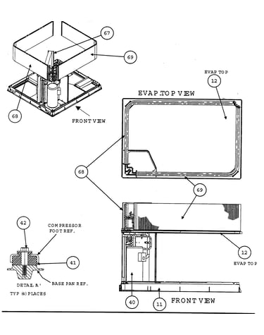 Evap top view