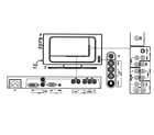 Magnavox 26MF605W/17 cabinet parts diagram