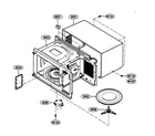Kenmore 72163252301 oven cavity parts diagram
