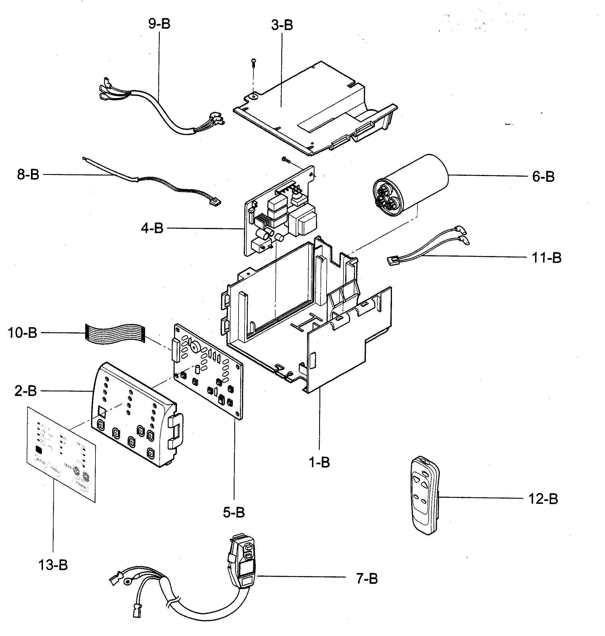 Control box assy