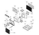 Kenmore 58075180500 air handling/cycle parts diagram