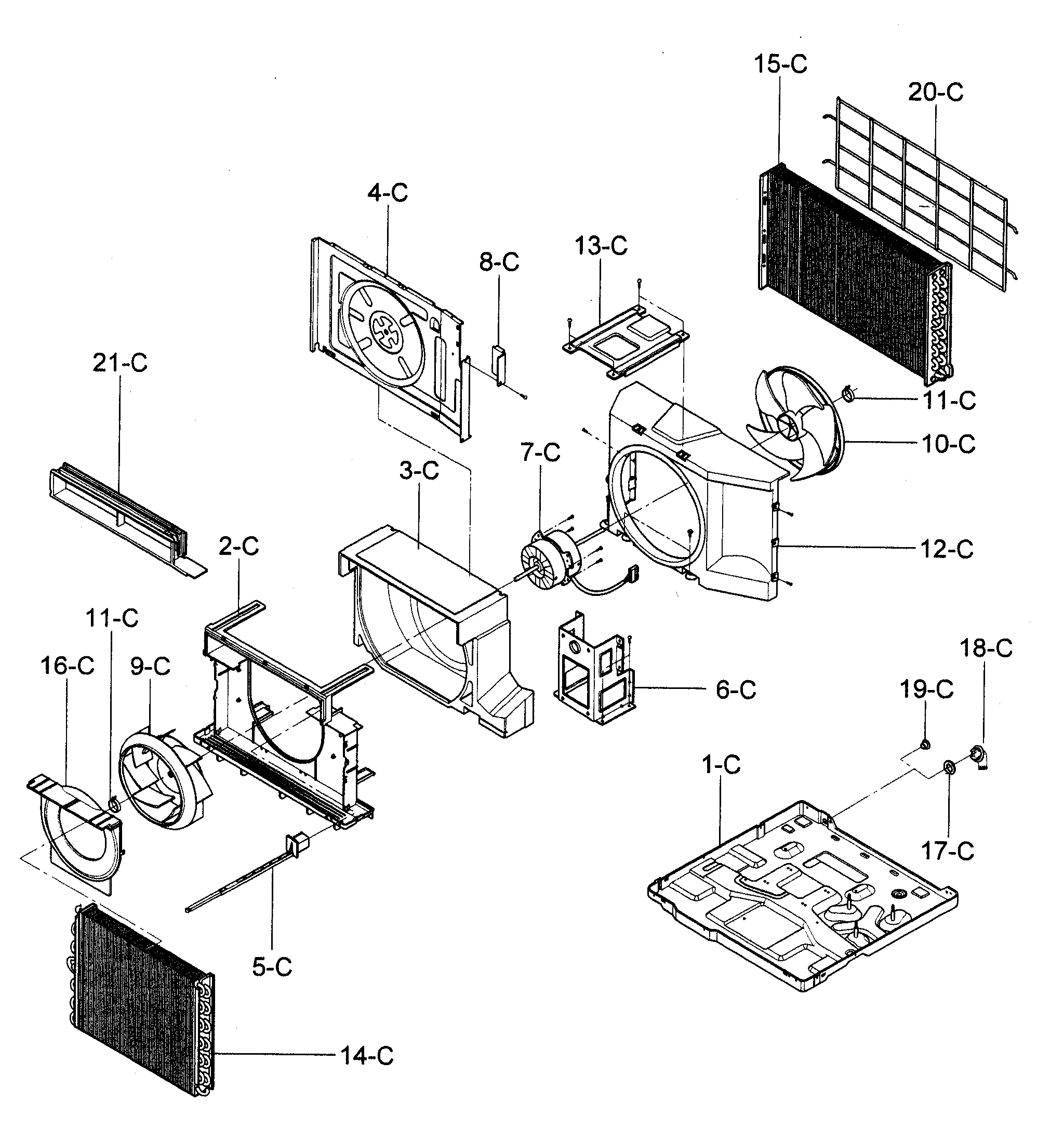 Air handling/cycle parts