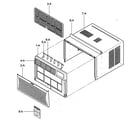 Kenmore 58075081500 cabinet/front grille assy diagram