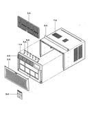 Cabinet/front grille assy