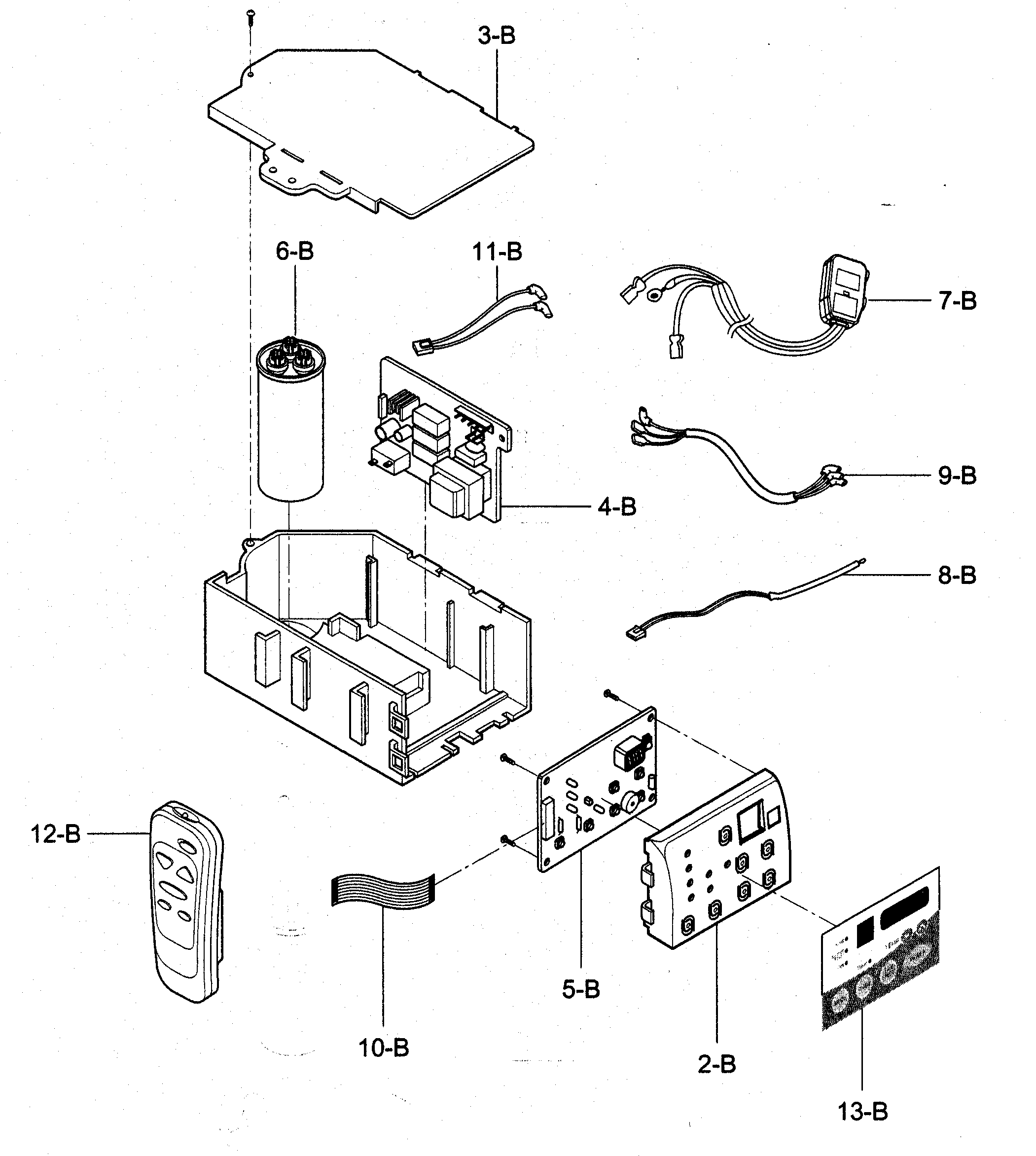 Control box assy