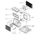 Kenmore 58075081500 air handling/cycle parts diagram