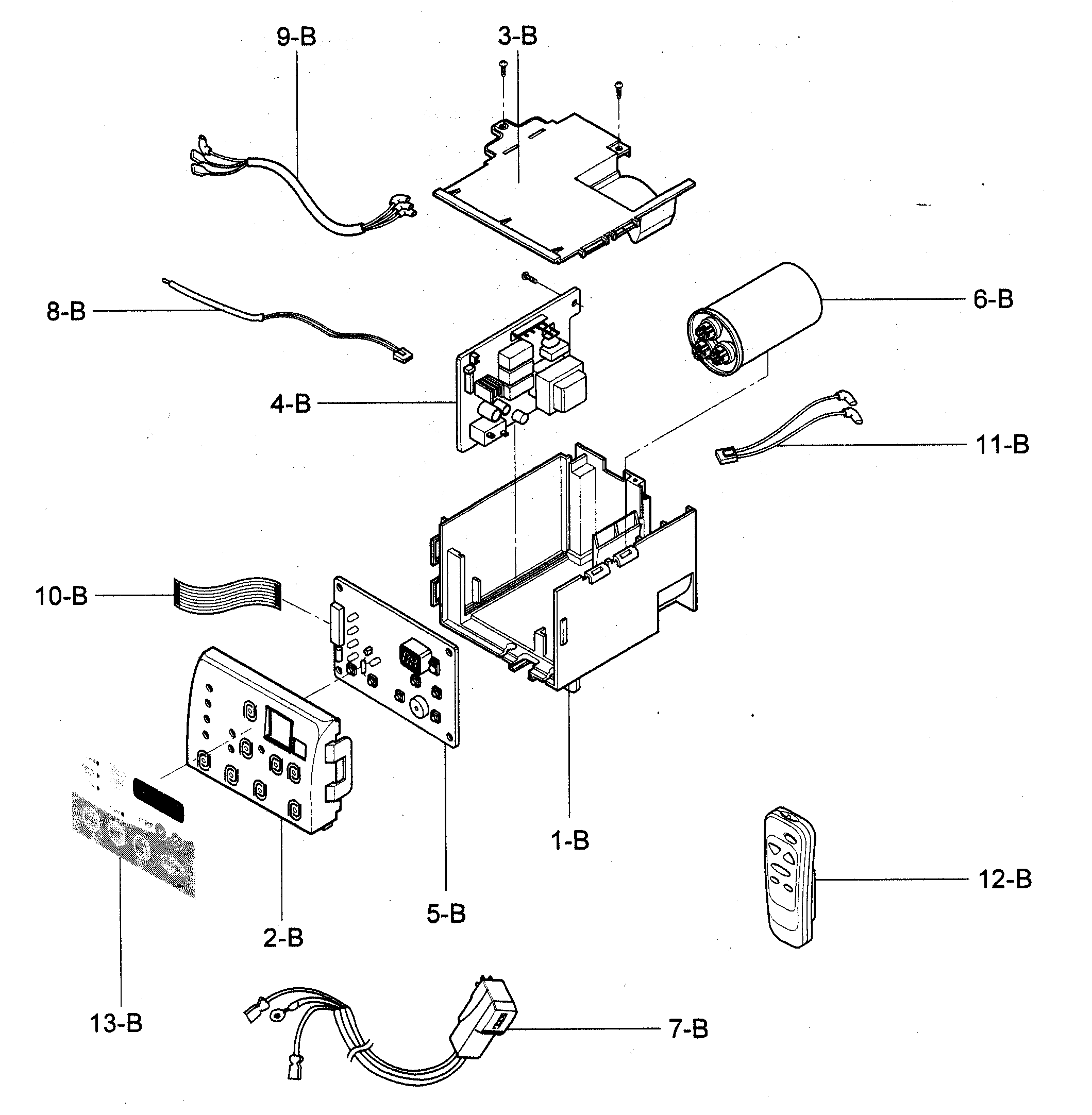 Control box assy