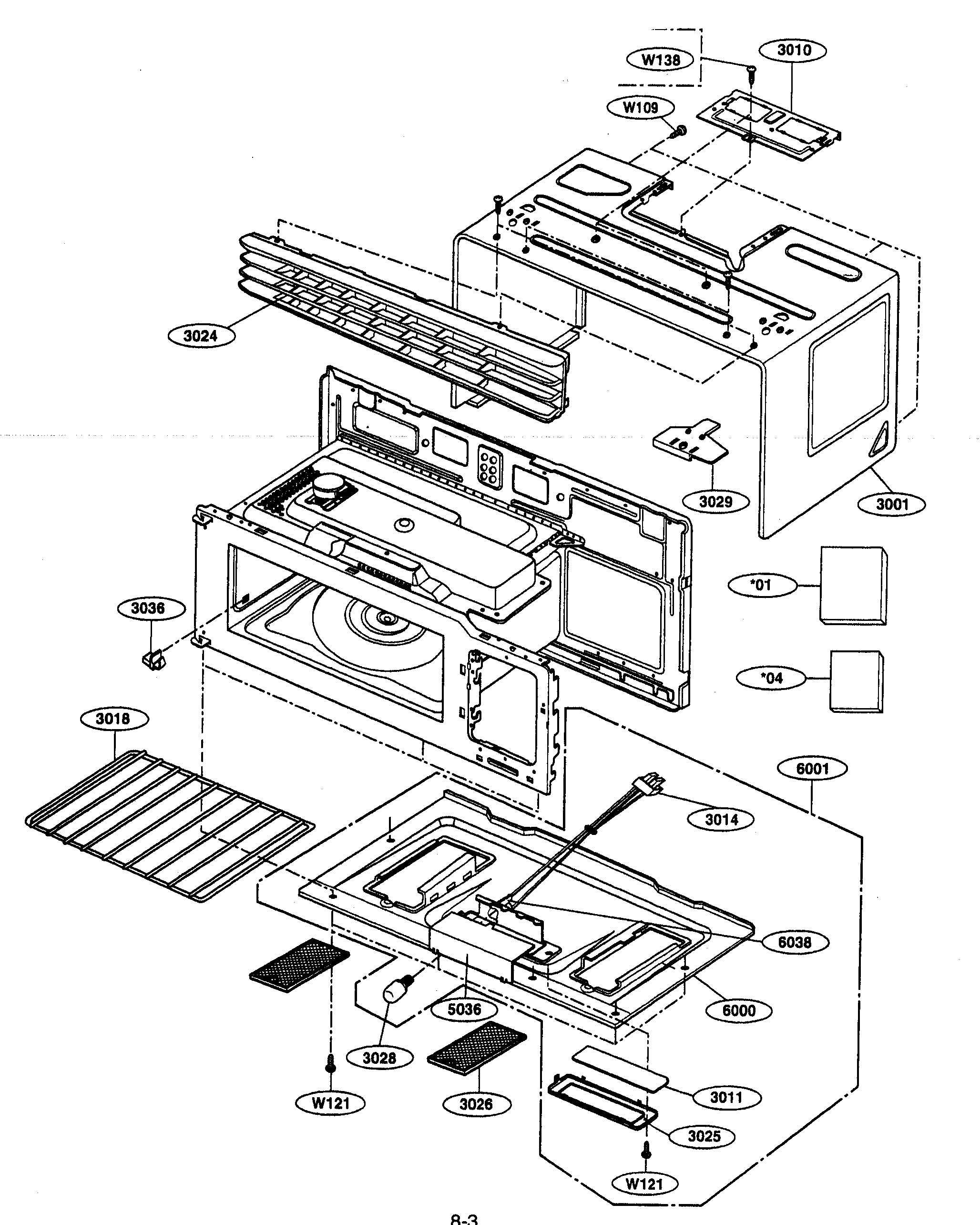 Oven cavity parts