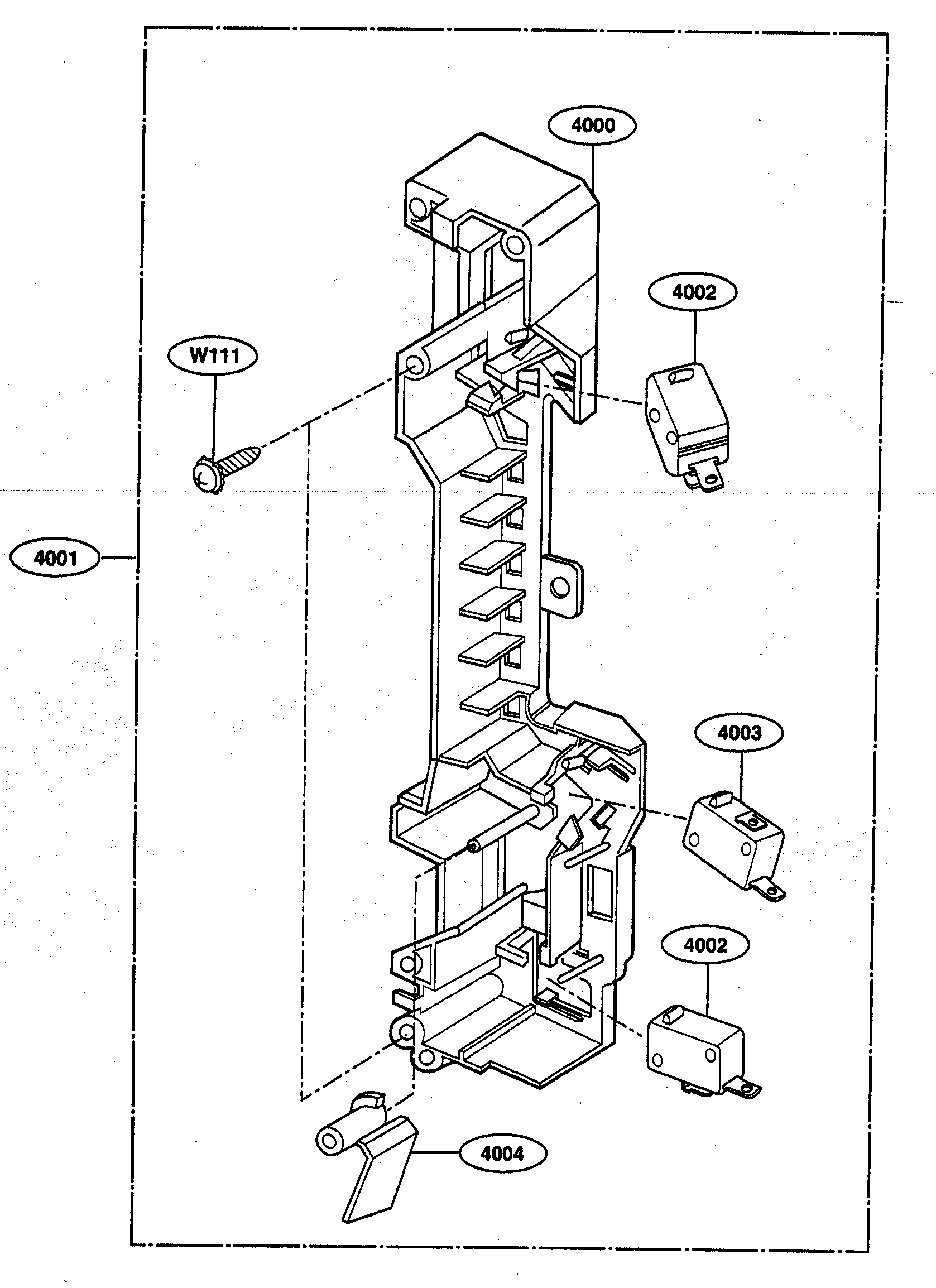 Latch board parts