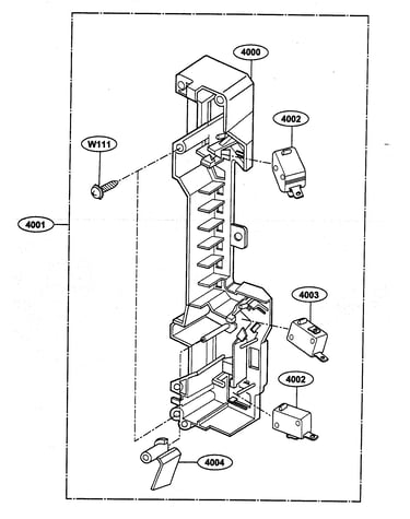 Latch board parts