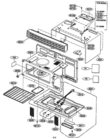 Oven cavity parts