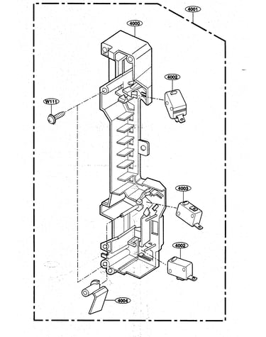 Latch board parts