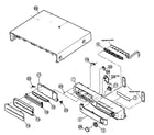 JVC THC5 cabinet parts diagram